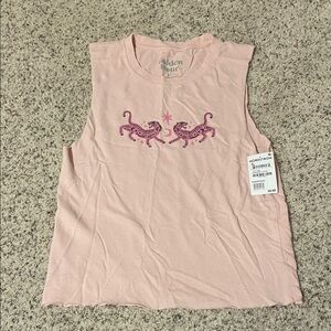 Nordstrom Pink Graphic Muscle Tee